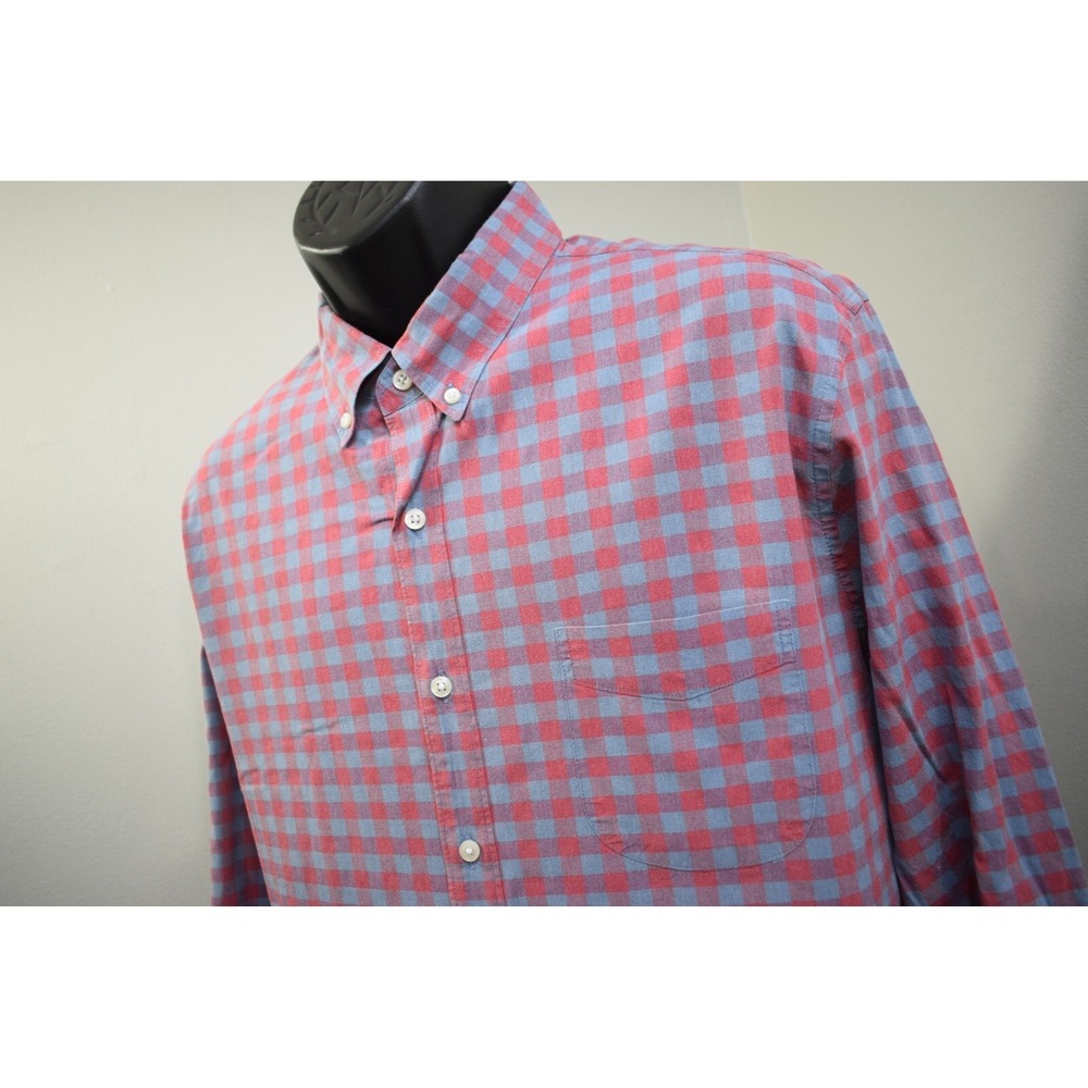 J.CREW Button Up Secret Washed Organic Cotton Stretch Classic Long Sleeve Men XL